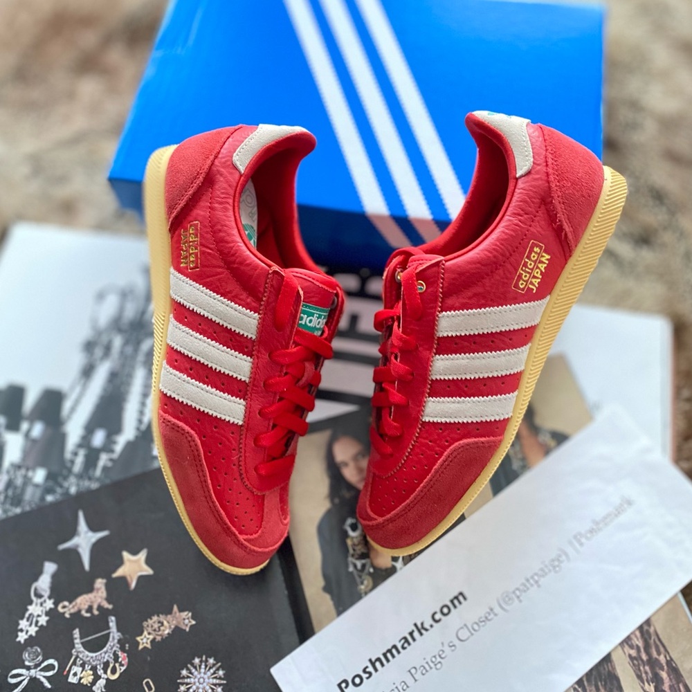 Adidas Japan Women’s Red & White Gum Sole
